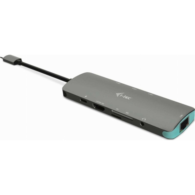 i-tec Metal USB-C Nano dockingstation 4K HDMI LAN + Stroomvoorziening 100 W - C31NANODOCKLANPD